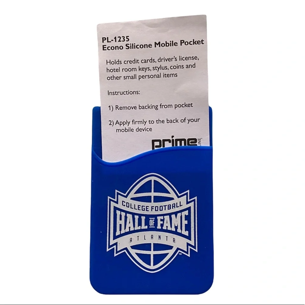 Football College Hall of Fame Silicone Phone Pocket